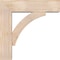Ekena Millwork Thorton Block Smooth Bracket w/ Offset Brace, Douglas Fir, 7 1/2"W x 28"D x 28"H BKT0806X28X28THR05SDF - alternate 3